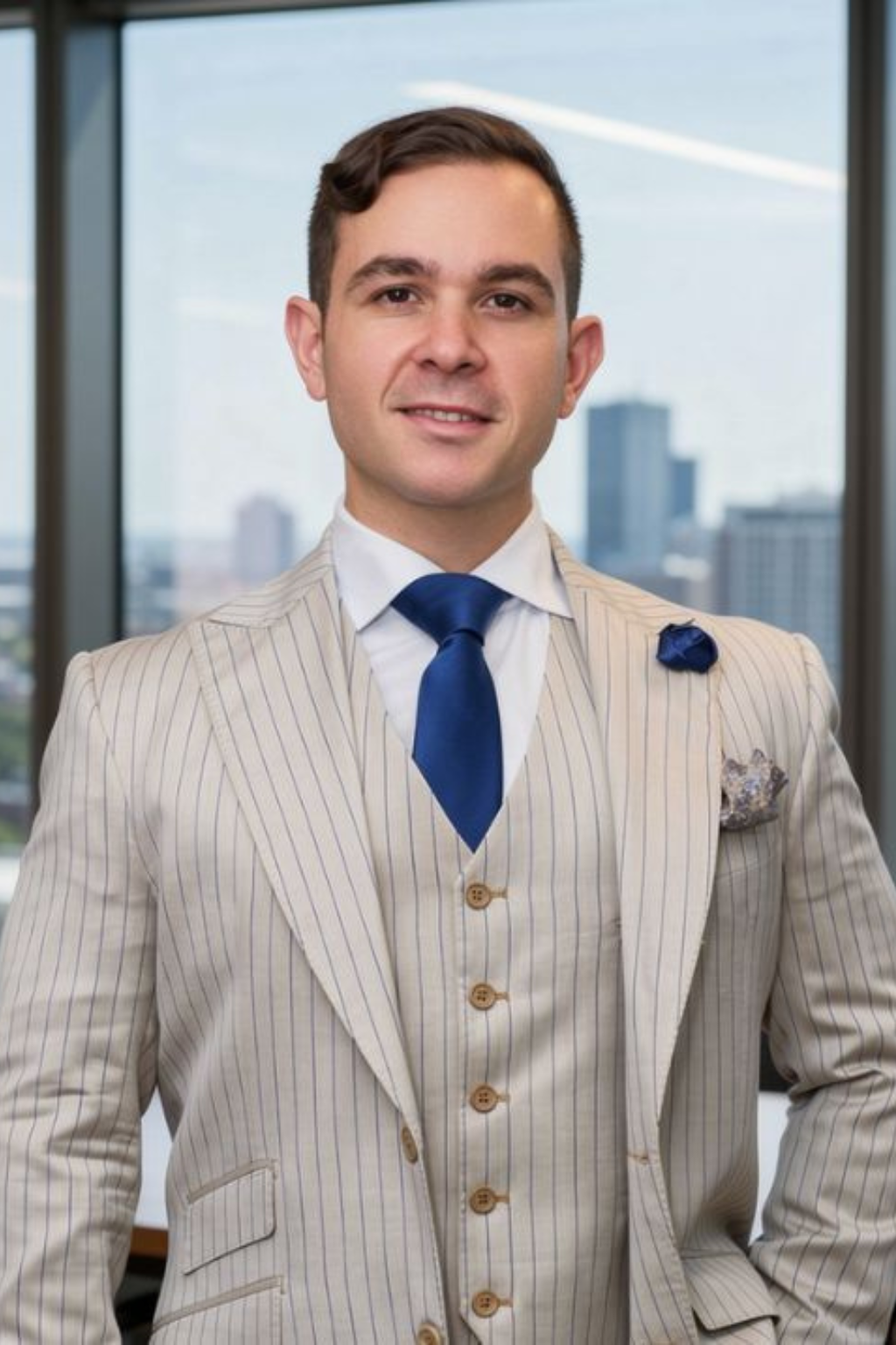Editorial portrait of Matthew Carlucci, founder of Integrity Cap.